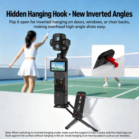 BRDRC Rotating Magnetic Tripod Expansion Clip For DJI Osmo Pocket 4P / Insta360 X6
