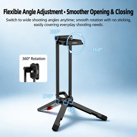 BRDRC Rotating Magnetic Tripod Expansion Clip For DJI Osmo Pocket 4P / Insta360 X6
