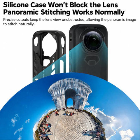 For Insta360 X6 Flymile Silicone Protective Case And Lens Cover