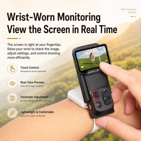 For Insta360 Luna Ultra Wrist Strap Mount Frame Remote Screen Holder