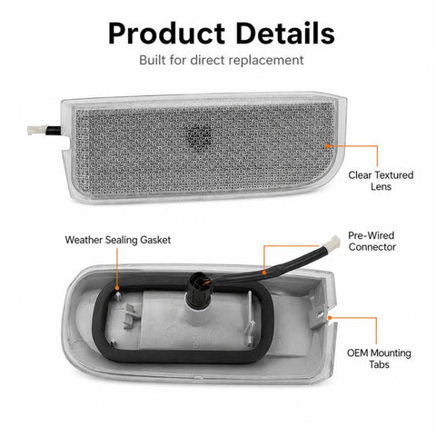 For Land Rover Range Rover Executive L322 Rear License Plate Brake Light, Left XFD000053, Right XFD000043