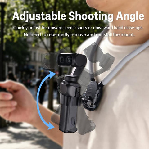 For Insta360 Luna Pro / Ultra Dual Cold Shoe Expansion Cage, Only Cage, Neck Mount Set
