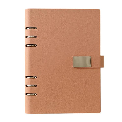 A5 6-Hole Hollow Notebook Loose-Leaf Journal Business Portable Magnetic Buckle Notebook