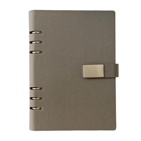 A5 6-Hole Hollow Notebook Loose-Leaf Journal Business Portable Magnetic Buckle Notebook