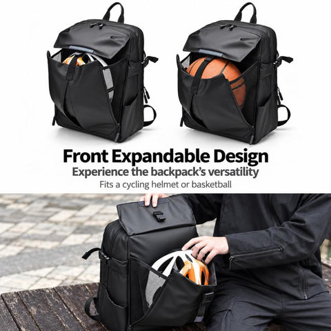 REMOID 1204A Sports Travel Backpack With Helmet Basketball Holder Waterproof Laptop Bag