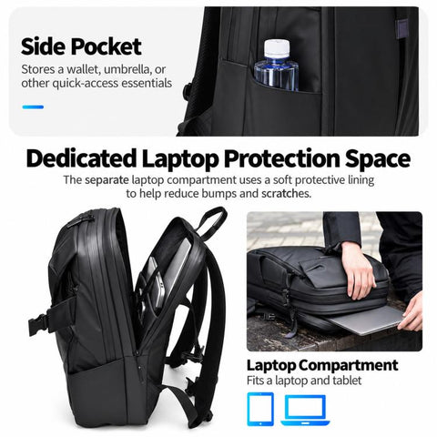 REMOID 1204A Sports Travel Backpack With Helmet Basketball Holder Waterproof Laptop Bag