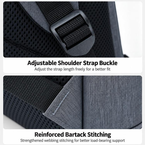 REMOID 26090 Men Business Laptop Backpack Slim Travel Work Bag With USB Charging Port