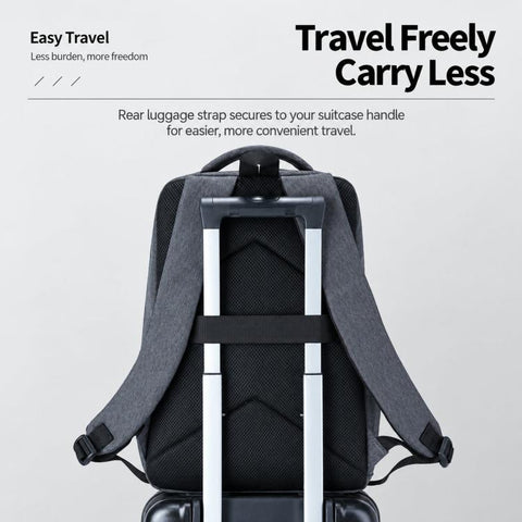 REMOID 26090 Men Business Laptop Backpack Slim Travel Work Bag With USB Charging Port