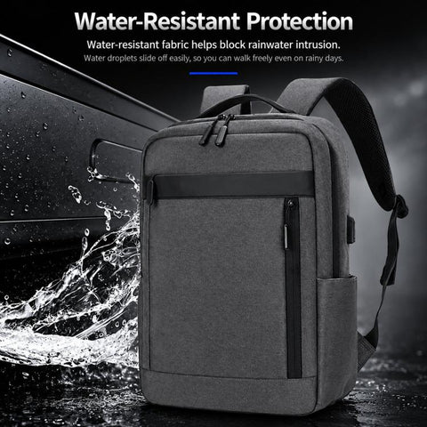 REMOID 1172 Laptop Backpack Water Resistant Business Travel Backpack With USB Charging Port