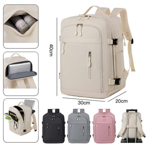 REMOID 725 Travel Travel Backpack Waterproof Personal Item Bag With Wet Pocket Laptop Compartment