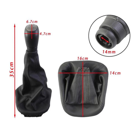 For LADA Largus Next Car 5-Speed Gear Shift Knob Modified Replacement Part, Black