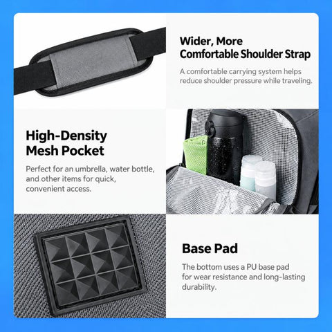 REMOID T17 Large Gym Duffle Bag Sports Travel Bag With Shoe Compartment Wet Pocket Holdall Backpack