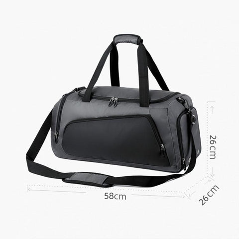 REMOID T17 Large Gym Duffle Bag Sports Travel Bag With Shoe Compartment Wet Pocket Holdall Backpack