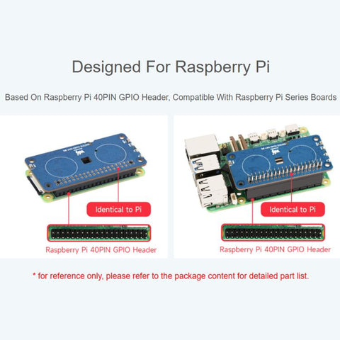Waveshare DA7212 I2S Audio HAT Type B For Raspberry Pi Onboard Speaker Headers And EEPROM Chip