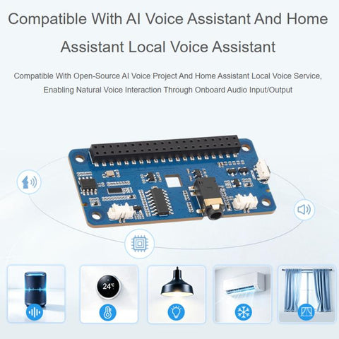 Waveshare DA7212 I2S Audio HAT Type B For Raspberry Pi Onboard Speaker Headers And EEPROM Chip