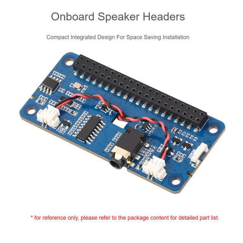 Waveshare DA7212 I2S Audio HAT Type B For Raspberry Pi Onboard Speaker Headers And EEPROM Chip
