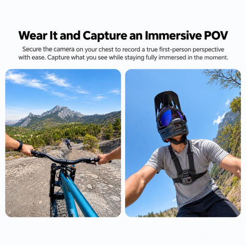 For Insta360 X6 / X5 / Ace Pro 2 / GO Ultra Original Chest Mount 2.0, Chest Mount 2.0