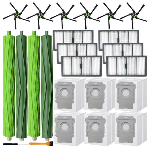 Replacement Kit For iRobot Roomba S9 / S9 Plus 9150 9550 Vacuums 4 Brushes 6 Filters 6 Bags 6 Side Brushes, 20 In 1