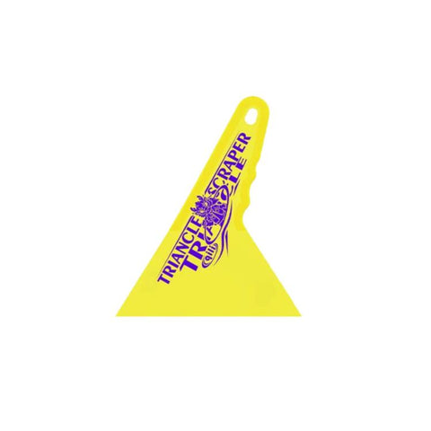 qili Ultra-thin Triangular Hard Squeegee for Car Window Tinting, Large Yellow, Large Pink, Large Blue, Medium Yellow, Medium Pink, Medium Blue, Small Yellow, Small Pink, Small Blue