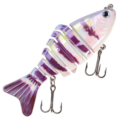 HENGJIA JM074 Multi Jointed Swimbait Fishing Lures Sinking Multi Segmented Hard Fishing Baits, 9.7cm 15g