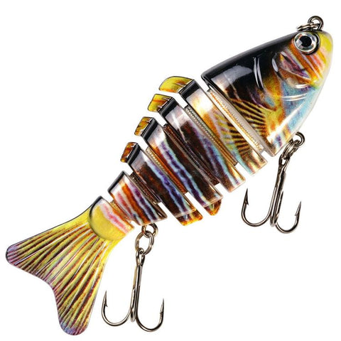 HENGJIA JM074 Multi Jointed Swimbait Fishing Lures Sinking Multi Segmented Hard Fishing Baits, 9.7cm 15g