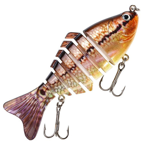 HENGJIA JM074 Multi Jointed Swimbait Fishing Lures Sinking Multi Segmented Hard Fishing Baits, 9.7cm 15g