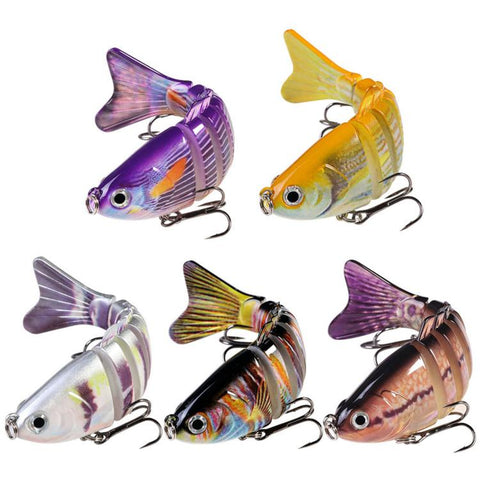 HENGJIA JM074 Multi Jointed Swimbait Fishing Lures Sinking Multi Segmented Hard Fishing Baits, 9.7cm 15g