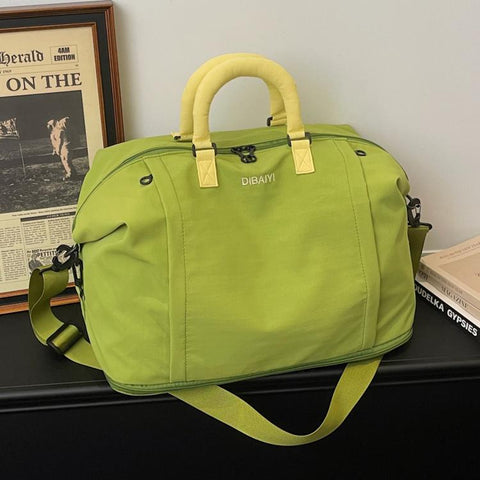 Travel Duffel Bag for Women Expandable Weekender Bag with Wet Pocket