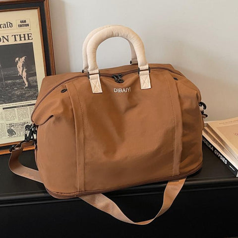 Travel Duffel Bag for Women Expandable Weekender Bag with Wet Pocket