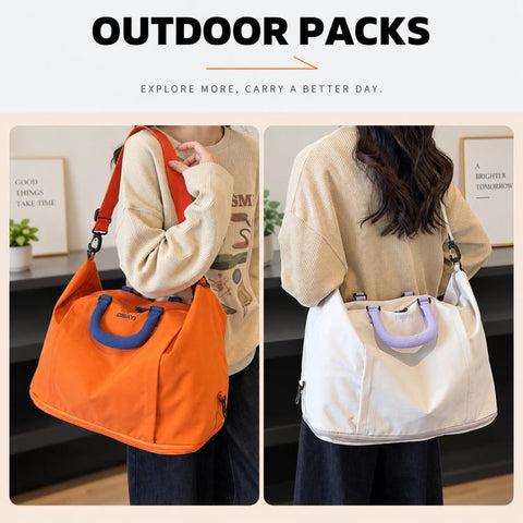 Travel Duffel Bag for Women Expandable Weekender Bag with Wet Pocket
