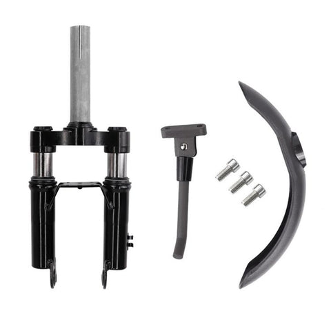 3 PCS/Set For Xiaomi M365 / M365 Pro Scooter Accessories Front Fork Shock Absorber + Front Mudguard + Extended Kickstand, Absorber+Front Mudguard+Kickstand