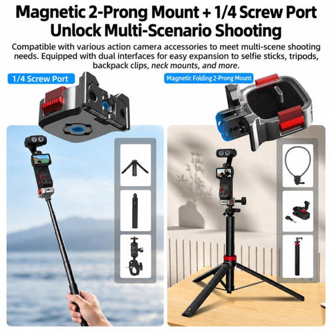 For Insta360 Luna Pro BRDRC Adapter/Expansion Quick-Release Charging Base