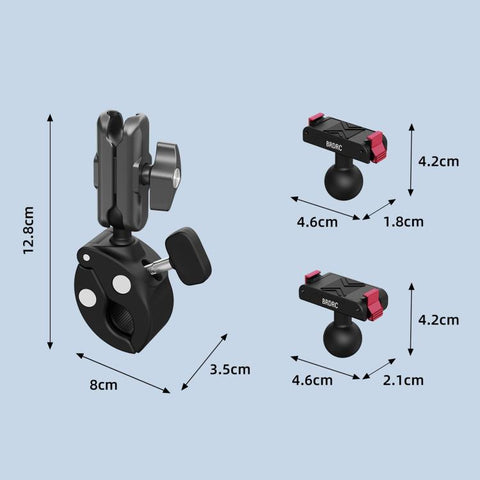 BRDRC Quick-Release Bicycle Mount, For DJI Osmo Action 6 / 4 / 5 Pro, For DJI Osmo 360 II / Nano