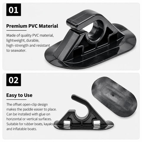 Inflatable Boat Paddle Holder Kayak Safety Tether Clip, RB-E05