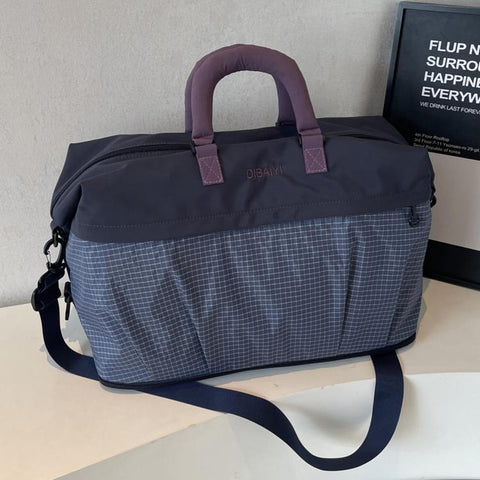 Expandable Travel Duffle Bag Lightweight Waterproof Oxford Weekender Bag with Dry Wet Separated Pocket