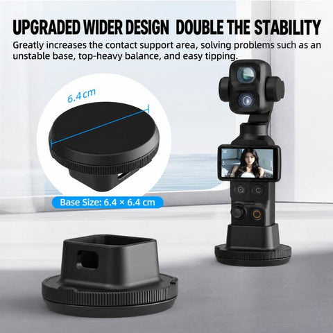 For DJI Osmo Pocket 3 / 4P BRDRC Rotatable Adhesive Car Mount