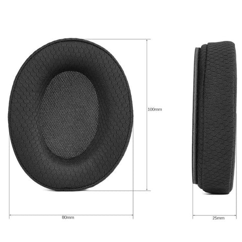 2 PCS For DENON AH-D1100 / AH-NC800 Breathable Mesh Replacement Ear Pads, Soccer Mesh
