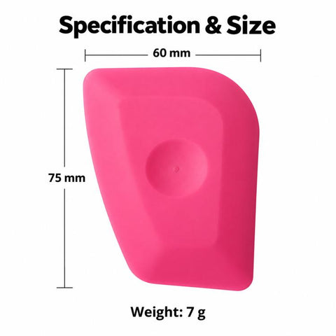 qili Automotive Film Installation Tool Polygonal Squeegee for Gap Tucking and Edge Trimming