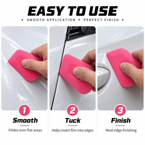 qili Automotive Film Installation Tool Polygonal Squeegee for Gap Tucking and Edge Trimming