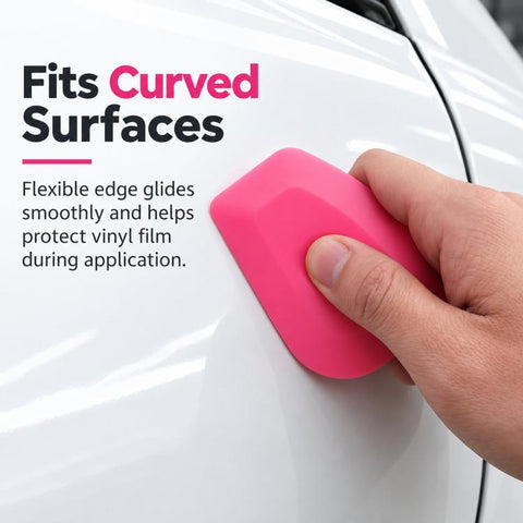 qili Automotive Film Installation Tool Polygonal Squeegee for Gap Tucking and Edge Trimming