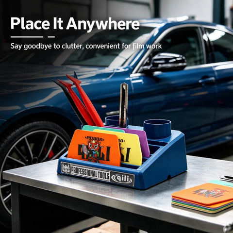 qili Car Window Tinting Tool Multifunctional Squeegee Storage Box