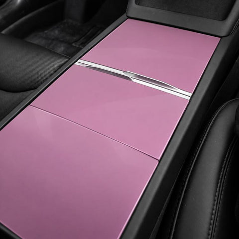 Electrostatic-Adsorption Silicone Center Console Mat For Tesla 2025+ Model Y Juniper / 2024+ Model 3 Highland