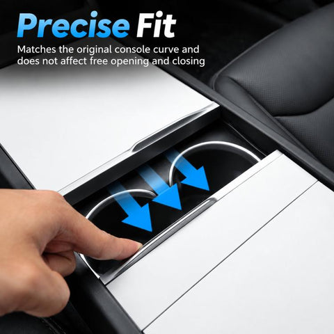 Electrostatic-Adsorption Silicone Center Console Mat For Tesla 2025+ Model Y Juniper / 2024+ Model 3 Highland
