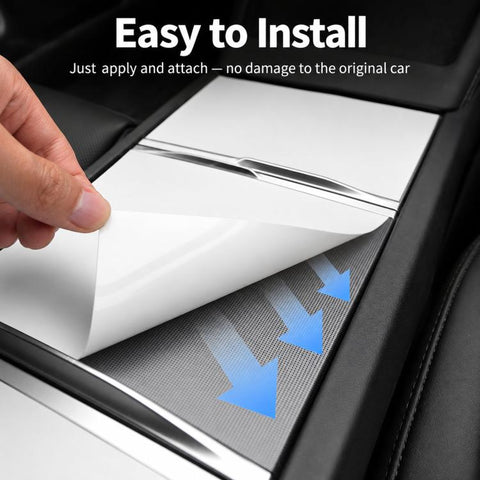 Electrostatic-Adsorption Silicone Center Console Mat For Tesla 2025+ Model Y Juniper / 2024+ Model 3 Highland