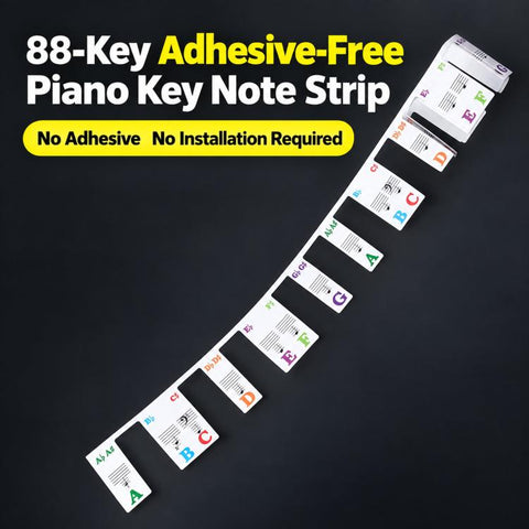Piano Key Notes Guide 88Keys Removable Piano Notes Label, 88 Keys/Box