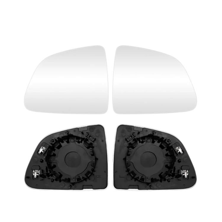 For Tesla Model 3 Wide-Angle Anti-Glare Heated Blue-Tinted Rearview Mirror Lens, White, Blue