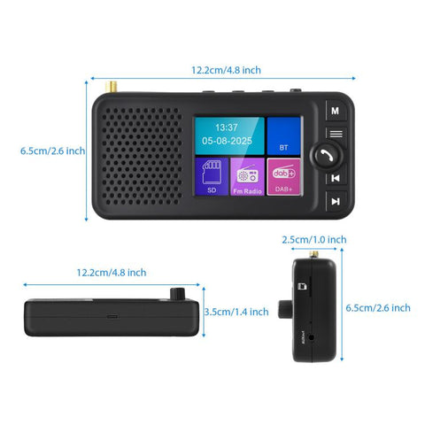 2.4 Inch Portable In-Car And Home DAB+ Digital Radio