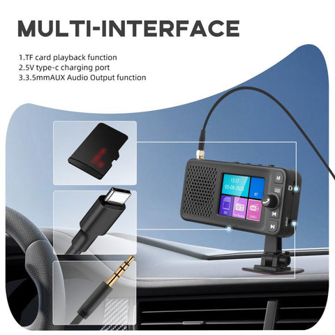 2.4 Inch Portable In-Car And Home DAB+ Digital Radio