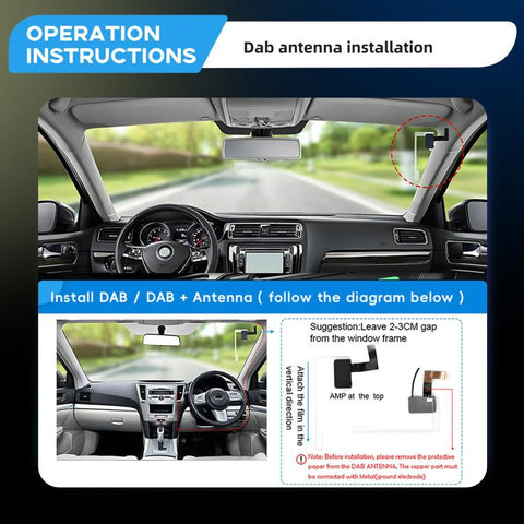 2.4 Inch Portable In-Car And Home DAB+ Digital Radio