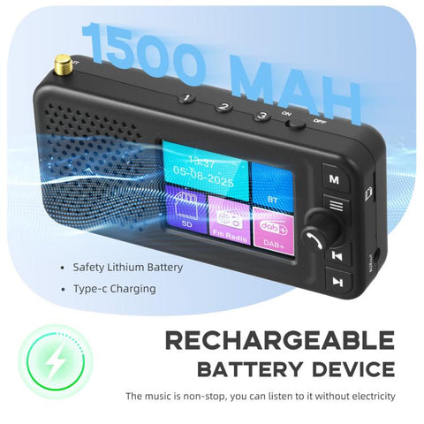 2.4 Inch Portable In-Car And Home DAB+ Digital Radio